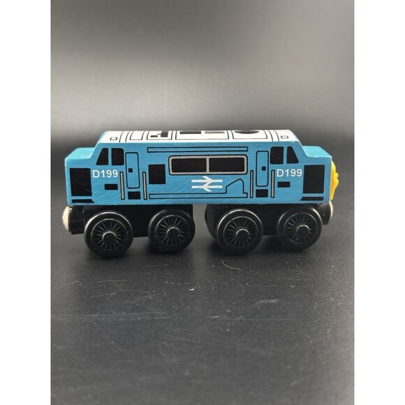 Britt Allcroft Thomas Train Engine Wooden Railway 2000 Diesel D199 EXCELLENT VTG - Picture 7 of 16